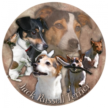 Aufkleber Jack Russell Terrier 01 rund